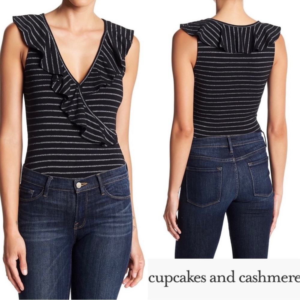 Cupcakes and Cashmere Blithe Bodysuit in Black XS